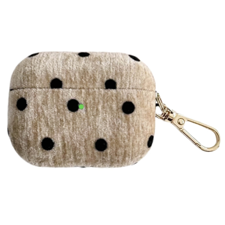 For AirPods 3 Velvet Cloth + PC Headset Shockproof Case(Coffee) - For AirPods 3 by PMC Jewellery | Online Shopping South Africa | PMC Jewellery | Buy Now Pay Later Mobicred