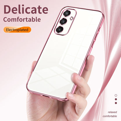 For Samsung Galaxy S25 5G Transparent Plating Fine Hole Phone Case(Transparent) - Galaxy S25 5G Cases by PMC Jewellery | Online Shopping South Africa | PMC Jewellery | Buy Now Pay Later Mobicred