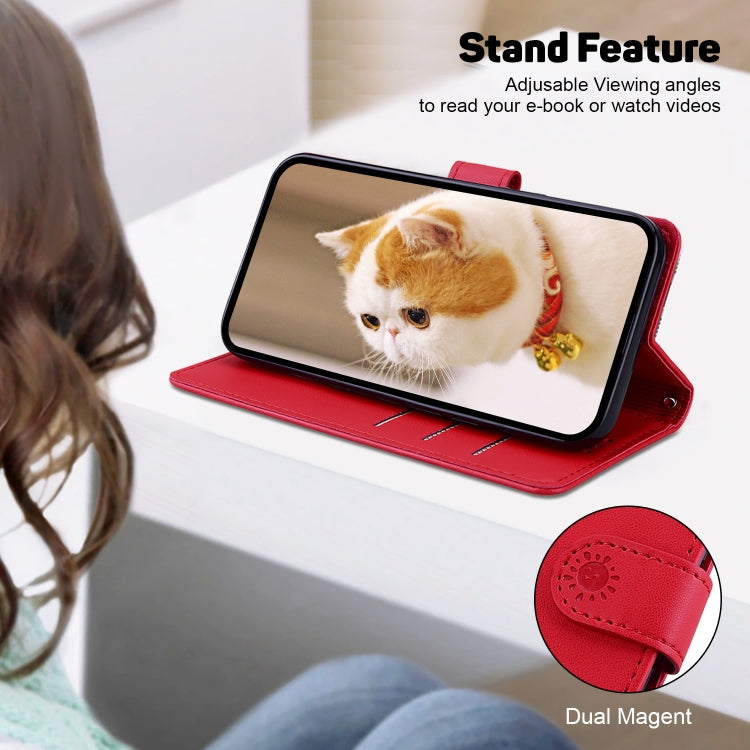For Tecno Spark Go 2024 / 20 / 20C Cute Cats RFID Leather Phone Case(Red) - Tecno Cases by PMC Jewellery | Online Shopping South Africa | PMC Jewellery | Buy Now Pay Later Mobicred