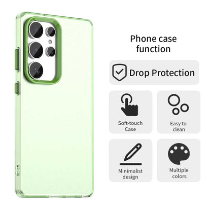 For Samsung Galaxy S25 Ultra 5G Candy PC Hybrid TPU Shockproof Phone Case(Green) - Galaxy S25 Ultra 5G Cases by PMC Jewellery | Online Shopping South Africa | PMC Jewellery | Buy Now Pay Later Mobicred