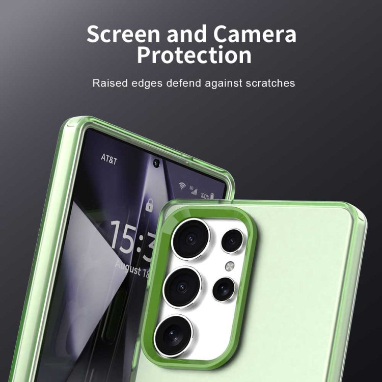 For Samsung Galaxy S25 Ultra 5G Candy PC Hybrid TPU Shockproof Phone Case(Green) - Galaxy S25 Ultra 5G Cases by PMC Jewellery | Online Shopping South Africa | PMC Jewellery | Buy Now Pay Later Mobicred