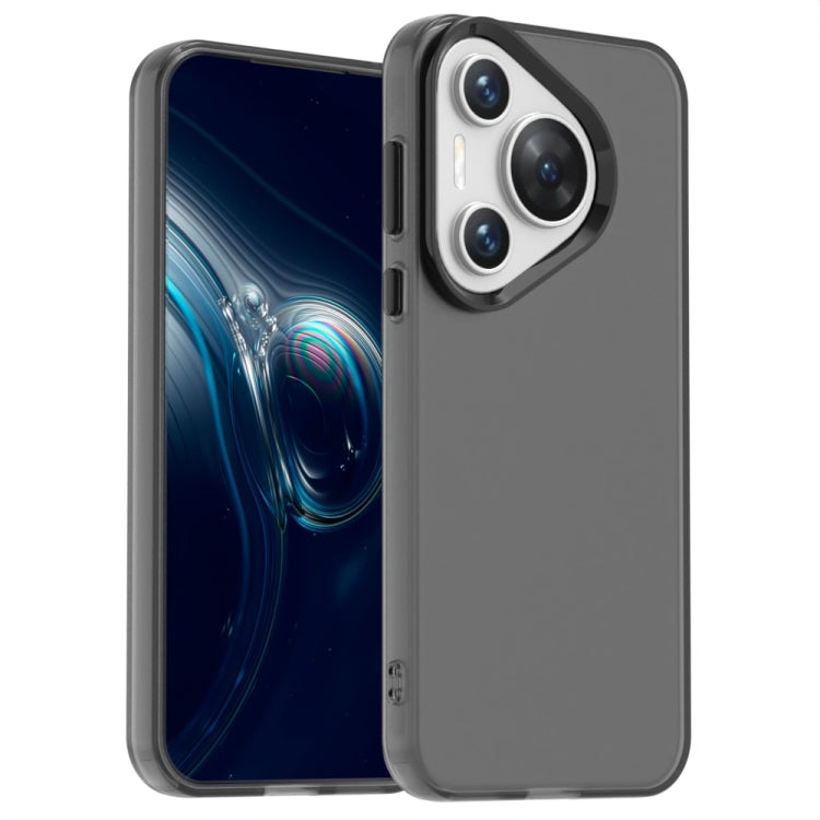 For Huawei Pura 70 Pro Candy PC Hybrid TPU Shockproof Phone Case(Black) - Huawei Cases by PMC Jewellery | Online Shopping South Africa | PMC Jewellery | Buy Now Pay Later Mobicred