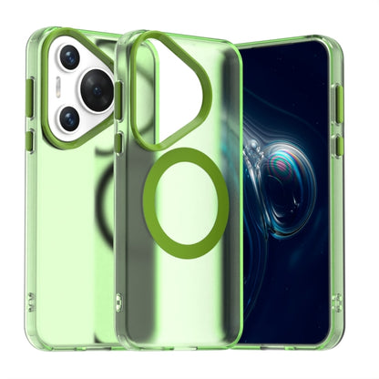 For Huawei Pura 70 Candy Magsafe PC Hybrid TPU Phone Case(Green) - Huawei Cases by PMC Jewellery | Online Shopping South Africa | PMC Jewellery | Buy Now Pay Later Mobicred