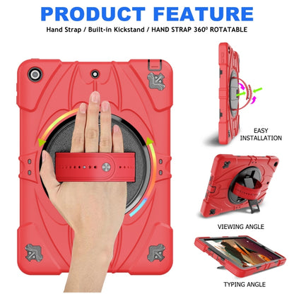 For iPad 9.7 2018 / 2017 / Air 2 Bat Hand Grip Turntable Stand Tablet Case(Red Black) - iPad 9.7 (2018) & (2017) Cases by PMC Jewellery | Online Shopping South Africa | PMC Jewellery | Buy Now Pay Later Mobicred