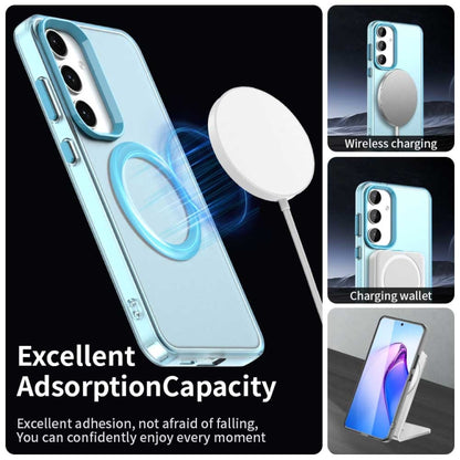 For Samsung Galaxy S25+ 5G Candy Magsafe PC Hybrid TPU Phone Case(Blue) - Galaxy S25+ 5G Cases by PMC Jewellery | Online Shopping South Africa | PMC Jewellery | Buy Now Pay Later Mobicred