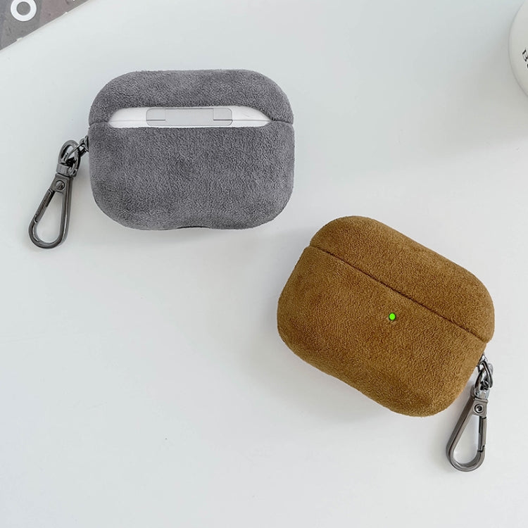 For AirPods 3 Turn Fur Bluetooth Earphone PC Protective Case(Grey) - For AirPods 3 by PMC Jewellery | Online Shopping South Africa | PMC Jewellery | Buy Now Pay Later Mobicred