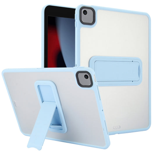 For iPad 10.2 2021 / 2020 / 2019 Skin Feel Holder PC Hybrid TPU Tablet Case(Light Blue) - iPad 10.2 Cases by PMC Jewellery | Online Shopping South Africa | PMC Jewellery | Buy Now Pay Later Mobicred