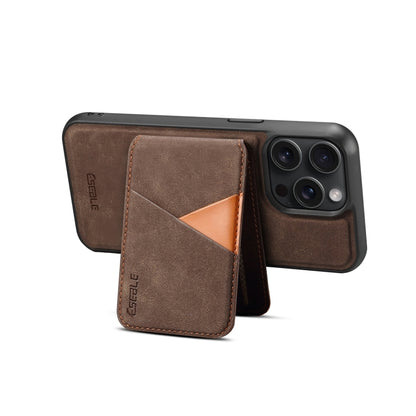 For iPhone 16 ESEBLE E2 Retro Texture Card Slots MagSafe RFID Leather Case(Coffee) - iPhone 16 Cases by ESEBLE | Online Shopping South Africa | PMC Jewellery | Buy Now Pay Later Mobicred