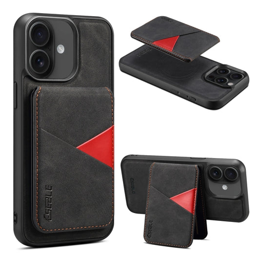 For iPhone 16 Plus ESEBLE E2 Retro Texture Card Slots MagSafe RFID Leather Case(Black) - iPhone 16 Plus Cases by ESEBLE | Online Shopping South Africa | PMC Jewellery | Buy Now Pay Later Mobicred