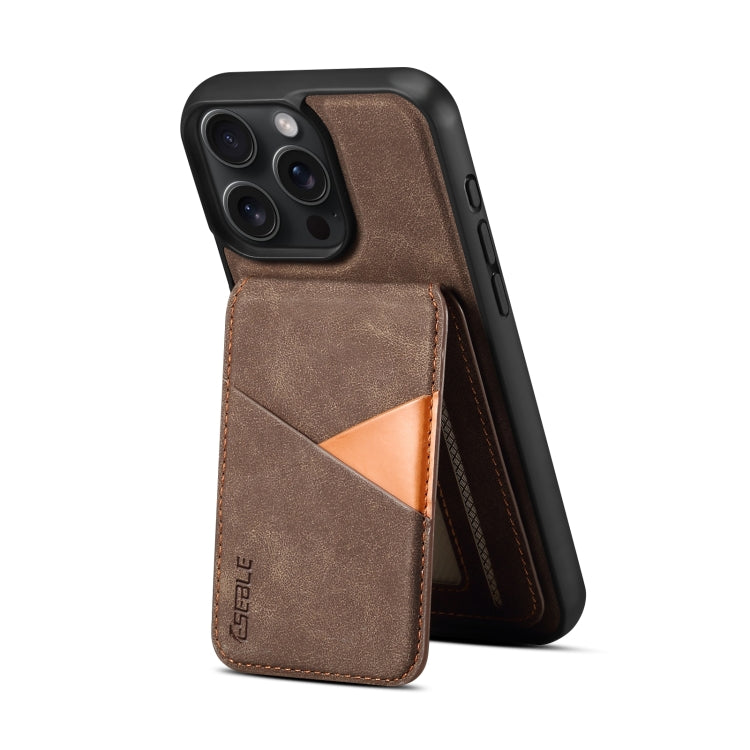 For iPhone 16 Pro ESEBLE E2 Retro Texture Card Slots MagSafe RFID Leather Case(Coffee) - iPhone 16 Pro Cases by ESEBLE | Online Shopping South Africa | PMC Jewellery | Buy Now Pay Later Mobicred