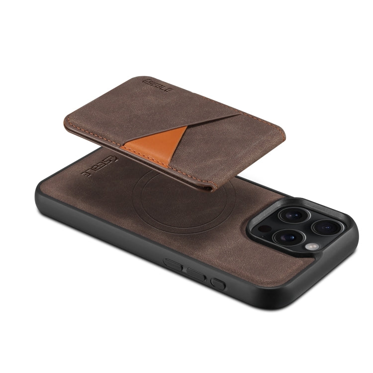For iPhone 16 Pro Max ESEBLE E2 Retro Texture Card Slots MagSafe RFID Leather Case(Coffee) - free shipping - PMC Jewellery - Order now!