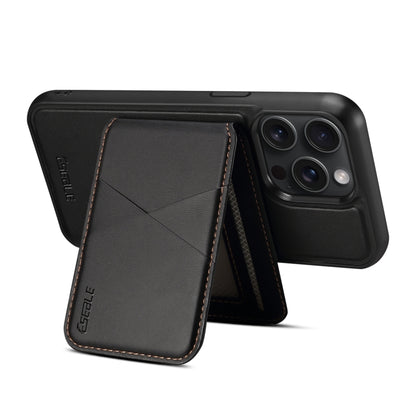 For iPhone 16 Pro Max ESEBLE E3 Plain Texture Card Slots MagSafe RFID Leather Case(Black) - iPhone 16 Pro Max Cases by ESEBLE | Online Shopping South Africa | PMC Jewellery | Buy Now Pay Later Mobicred