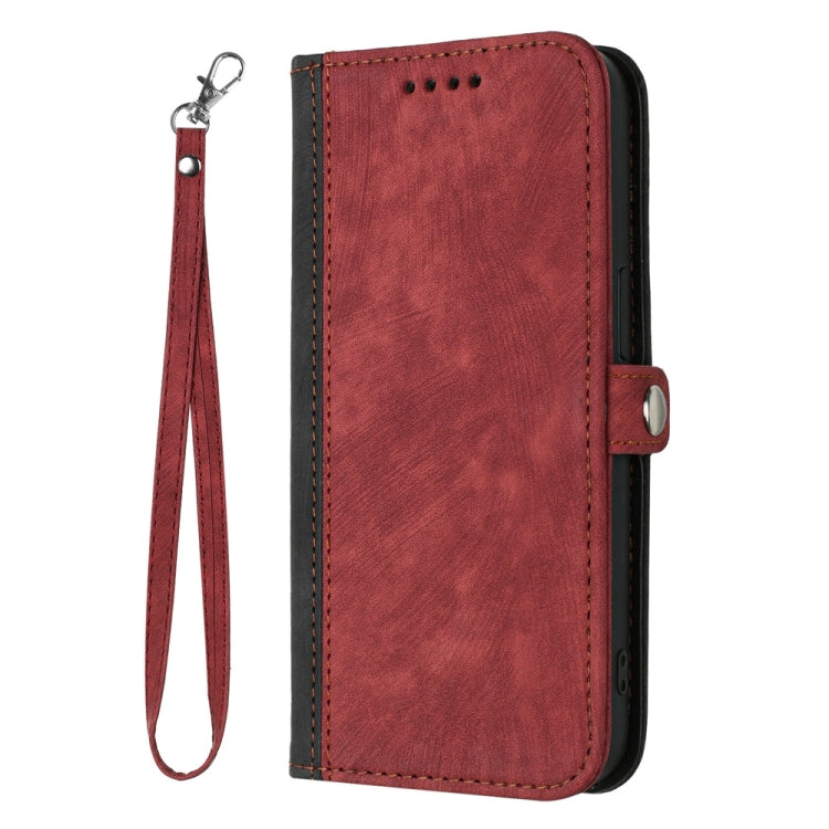 For Samsung Galaxy S25+ 5G Side Buckle Double Fold Hand Strap Leather Phone Case(Red) - Galaxy S25+ 5G Cases by PMC Jewellery | Online Shopping South Africa | PMC Jewellery | Buy Now Pay Later Mobicred