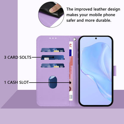 For Ulefone Note 18 Ultra Skin Feel Solid Color Leather Phone Case with Lanyard(Lavender Purple) - Ulefone Cases by PMC Jewellery | Online Shopping South Africa | PMC Jewellery | Buy Now Pay Later Mobicred