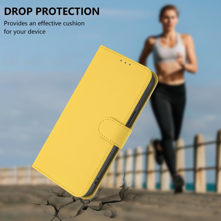 For Ulefone Note 18 Ultra Skin Feel Solid Color Leather Phone Case with Lanyard(Lemon Yellow) - Ulefone Cases by PMC Jewellery | Online Shopping South Africa | PMC Jewellery | Buy Now Pay Later Mobicred