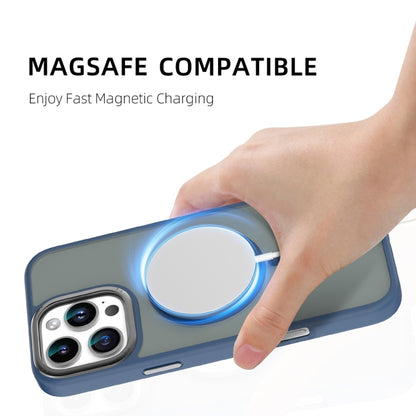 For iPhone 16 Mutural Skin Feel Series Frosted MagSafe Magnetic Phone Case(Blue) - iPhone 16 Cases by Mutural | Online Shopping South Africa | PMC Jewellery | Buy Now Pay Later Mobicred