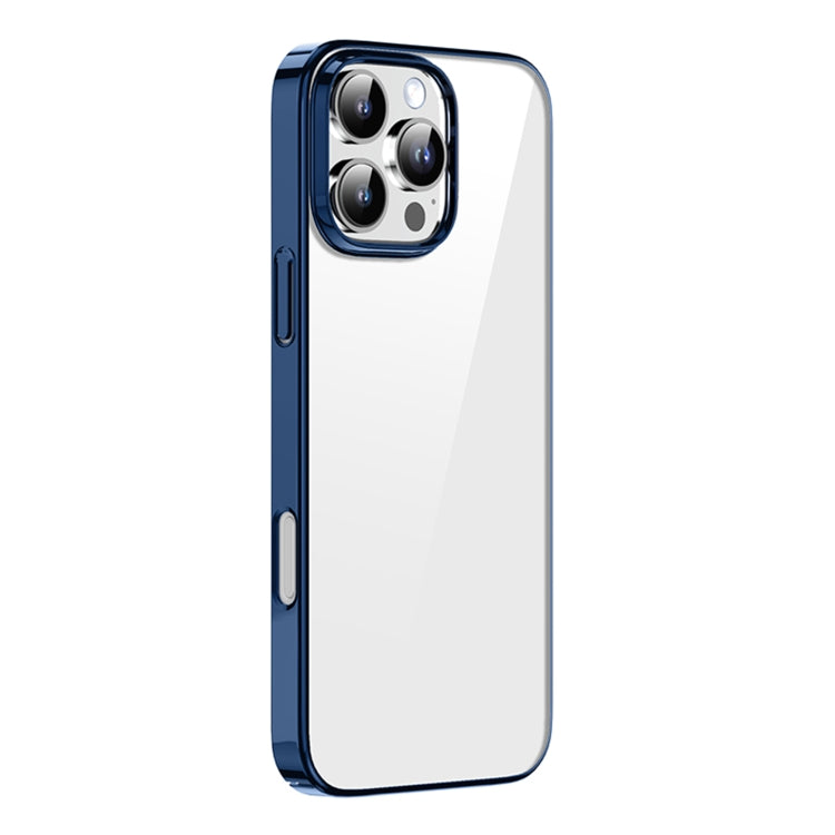 For iPhone 16 Pro Max Mutural Jiantou Series Electroplating Hybrid PC Phone Case(Dark Blue) - iPhone 16 Pro Max Cases by Mutural | Online Shopping South Africa | PMC Jewellery | Buy Now Pay Later Mobicred