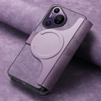 For Huawei Pura 70 Pro CaseNeo MagSafe RFID Anti-theft Retro Leather Phone Case(Purple) - Huawei Cases by CaseNeo | Online Shopping South Africa | PMC Jewellery | Buy Now Pay Later Mobicred