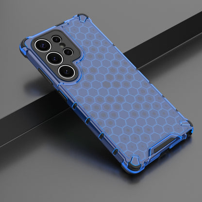 For Samsung Galaxy S25 Ultra 5G Honeycomb Shockproof Phone Case(Blue) - Galaxy S25 Ultra 5G Cases by PMC Jewellery | Online Shopping South Africa | PMC Jewellery | Buy Now Pay Later Mobicred