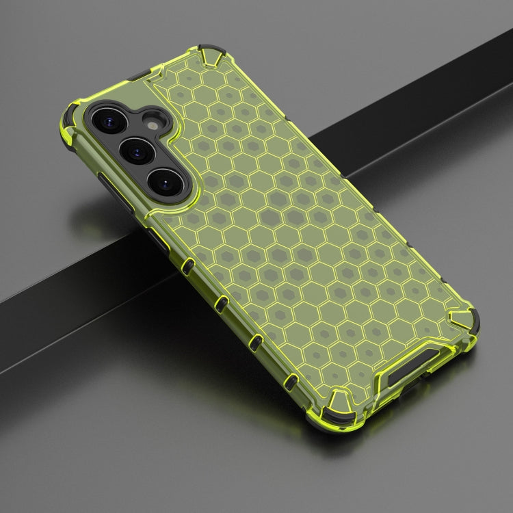 For Samsung Galaxy S25+ 5G Honeycomb Shockproof Phone Case(Green) - Galaxy S25+ 5G Cases by PMC Jewellery | Online Shopping South Africa | PMC Jewellery | Buy Now Pay Later Mobicred