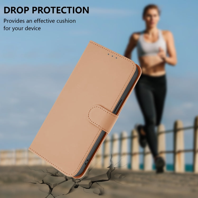 For Huawei Pura 70 Pro / 70 Pro+ Skin Feel Solid Color Leather Phone Case with Lanyard(Nude) - Huawei Cases by PMC Jewellery | Online Shopping South Africa | PMC Jewellery | Buy Now Pay Later Mobicred