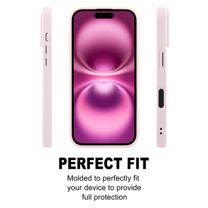 For iPhone 16 GEBEI Plain Leather TPU Hybrid PU Phone Case(Pink) - iPhone 16 Cases by GEBEI | Online Shopping South Africa | PMC Jewellery | Buy Now Pay Later Mobicred