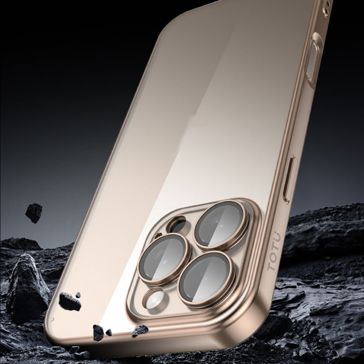 For iPhone 16 Pro TOTU PC-2 Soft Jane Series Electroplated TPU Phone Case with Lens Film(Black) - iPhone 16 Pro Cases by TOTUDESIGN | Online Shopping South Africa | PMC Jewellery | Buy Now Pay Later Mobicred