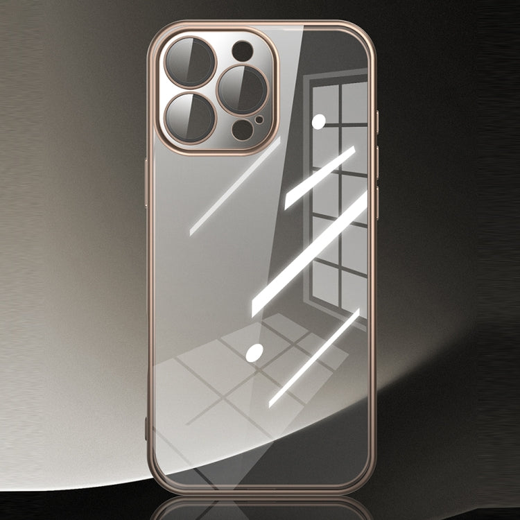 For iPhone 16 Pro TOTU PC-2 Soft Jane Series Electroplated TPU Phone Case with Lens Film(Silver) - iPhone 16 Pro Cases by TOTUDESIGN | Online Shopping South Africa | PMC Jewellery | Buy Now Pay Later Mobicred