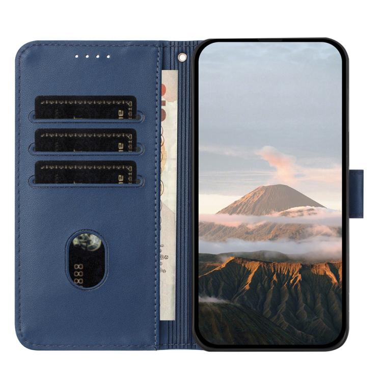 For iPhone 17 Triangle Pattern Buckle Clasp Leather Phone Case(Royal Blue) - free shipping - PMc TechLife - Order now!