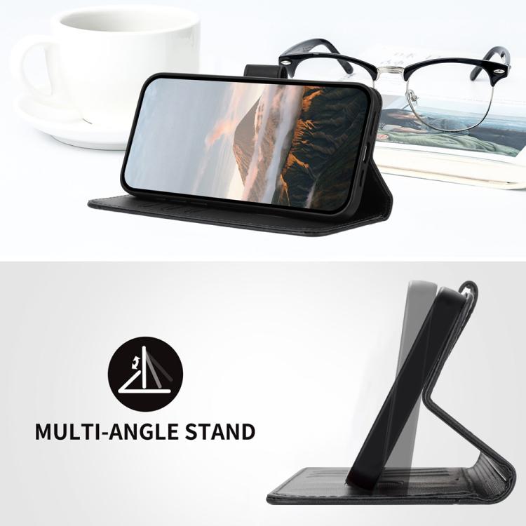 For iPhone 17 Pro Max Triangle Pattern Buckle Clasp Leather Phone Case(Black) - free shipping - PMc TechLife - Order now!