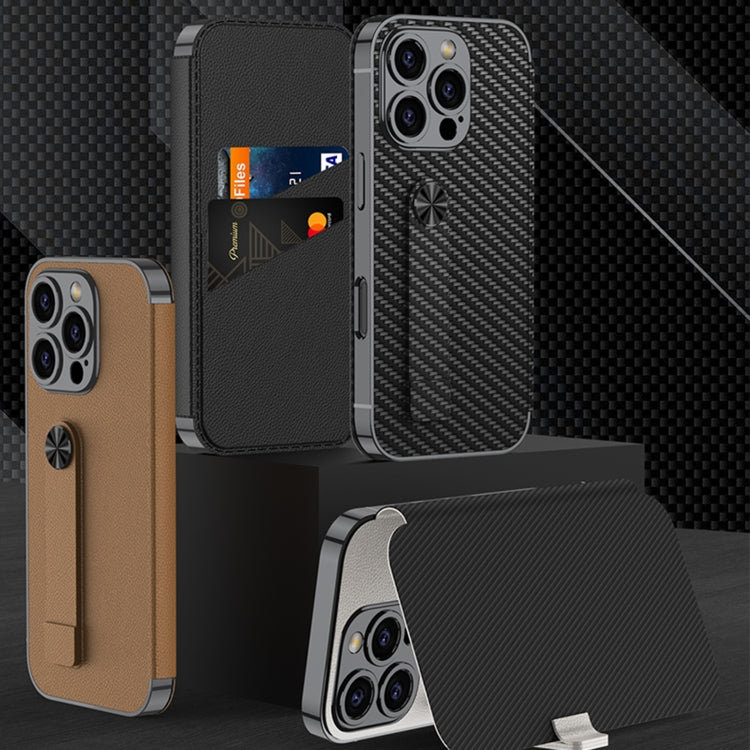 For iPhone 16 Pro GKK Plating Phantom Flip Leather MagSafe Phone Case(Titanium Gray) - iPhone 16 Pro Cases by GKK | Online Shopping South Africa | PMC Jewellery | Buy Now Pay Later Mobicred