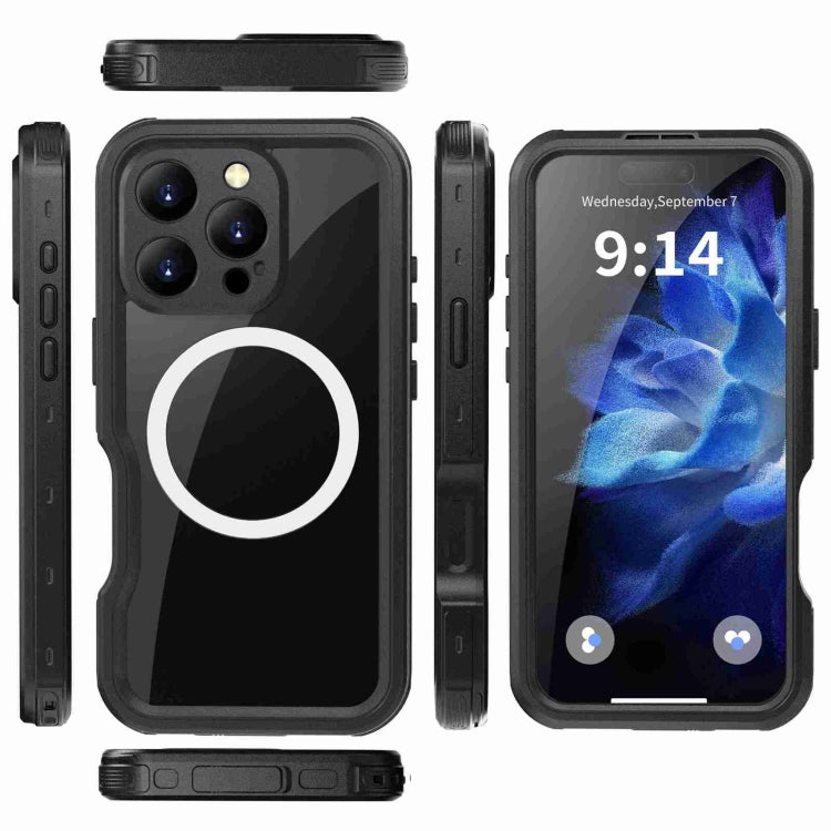 For iPhone 16 Pro RedPepper IP68 Waterproof Triple-proof MagSafe Phone Case(Black) - iPhone 16 Pro Cases by RedPepper | Online Shopping South Africa | PMC Jewellery | Buy Now Pay Later Mobicred