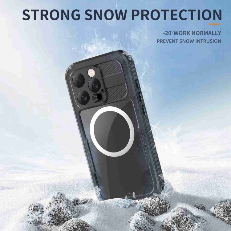 For iPhone 16 Pro RedPepper IP68 Waterproof Triple-proof MagSafe Phone Case(Black) - iPhone 16 Pro Cases by RedPepper | Online Shopping South Africa | PMC Jewellery | Buy Now Pay Later Mobicred