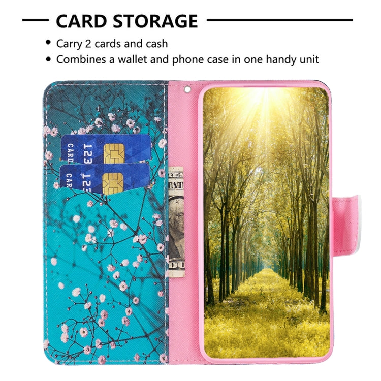 For Samsung Galaxy S25 5G Colored Drawing Pattern Leather Phone Case(Plum Blossom) - free shipping - PMC Jewellery - Order now!
