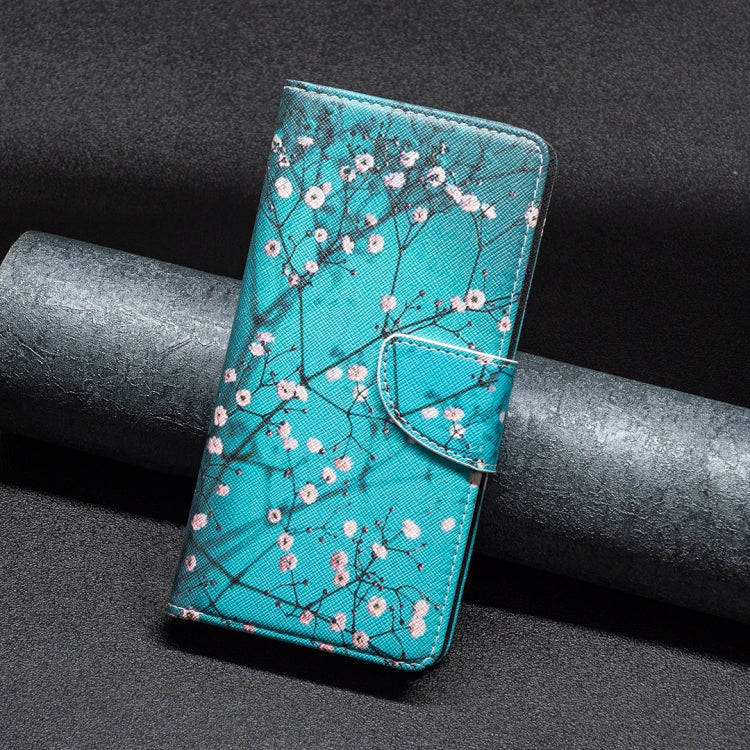 For Samsung Galaxy S25+ 5G Colored Drawing Pattern Leather Phone Case(Plum Blossom) - free shipping - PMC Jewellery - Order now!