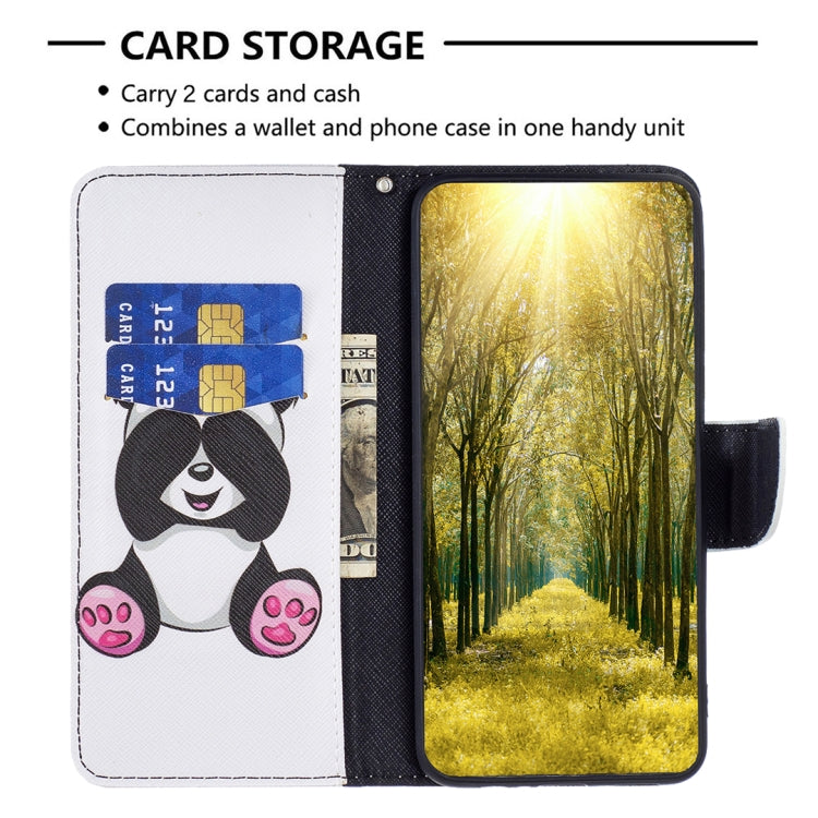 For Samsung Galaxy S25+ 5G Colored Drawing Pattern Leather Phone Case(Panda) - Galaxy S25+ 5G Tempered Glass by PMC Jewellery | Online Shopping South Africa | PMC Jewellery | Buy Now Pay Later Mobicred