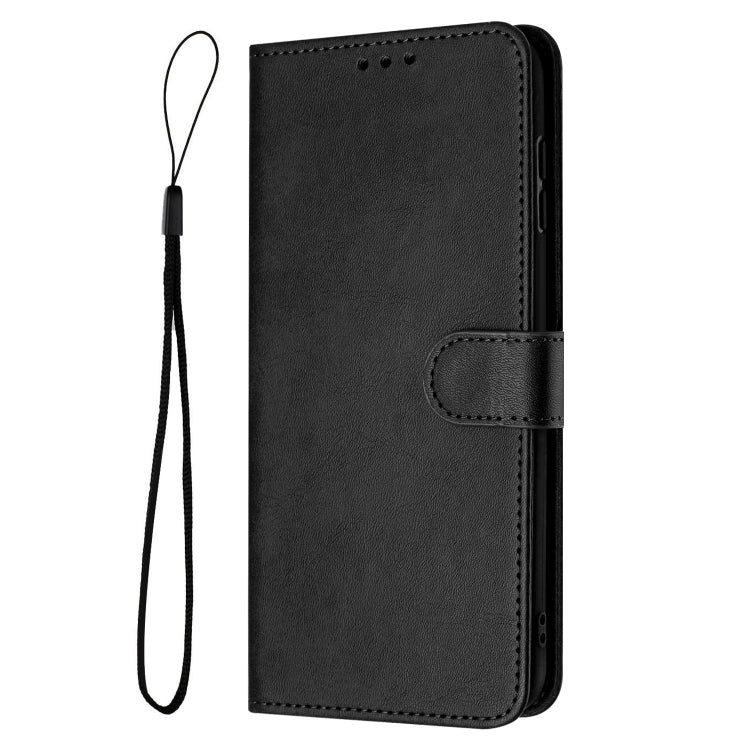 For Samsung Galaxy S25+ / S24+ 5G Solid Calf Texture Flip Leather Phone Case(Black) - Galaxy S25+ 5G Cases by PMC Jewellery | Online Shopping South Africa | PMC Jewellery | Buy Now Pay Later Mobicred