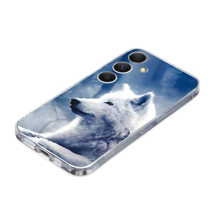 For Samsung Galaxy S25 FE 5G Colorful Painting Pattern TPU Phone Case(White Wolf) - Galaxy Phone Cases by PMC Jewellery | Online Shopping South Africa | PMC Jewellery | Buy Now Pay Later Mobicred