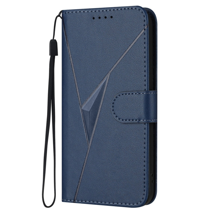 For Huawei Pura 70 Pro / Pura 70 Ultra Triangle Pattern Buckle Clasp Leather Phone Case(Royal Blue) - Huawei Cases by PMC Jewellery | Online Shopping South Africa | PMC Jewellery | Buy Now Pay Later Mobicred