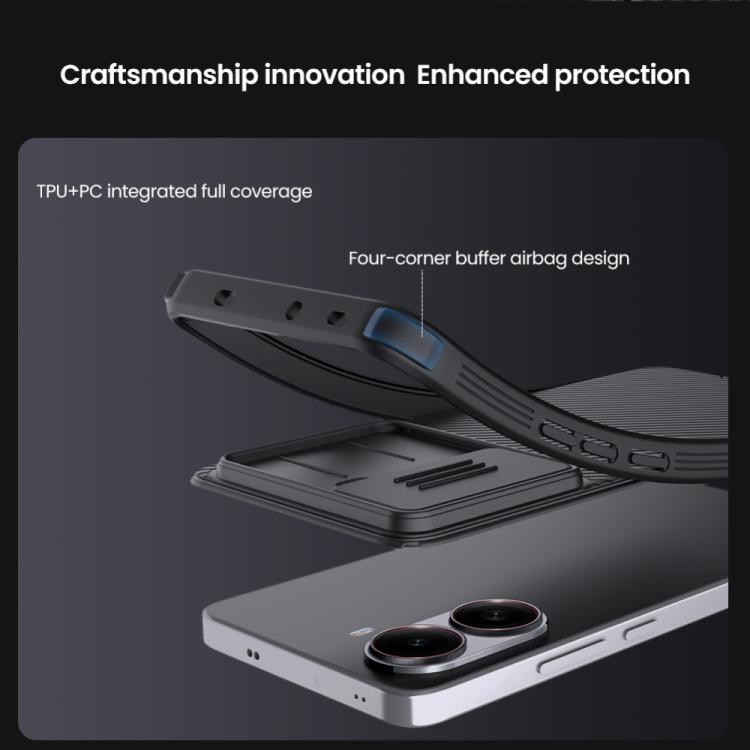 For Redmi Turbo 4 NILLKIN CamShield Pro PC Phone Case(Blue) - Xiaomi Cases by NILLKIN | Online Shopping South Africa | PMc TechLife | Buy Now Pay Later Mobicred