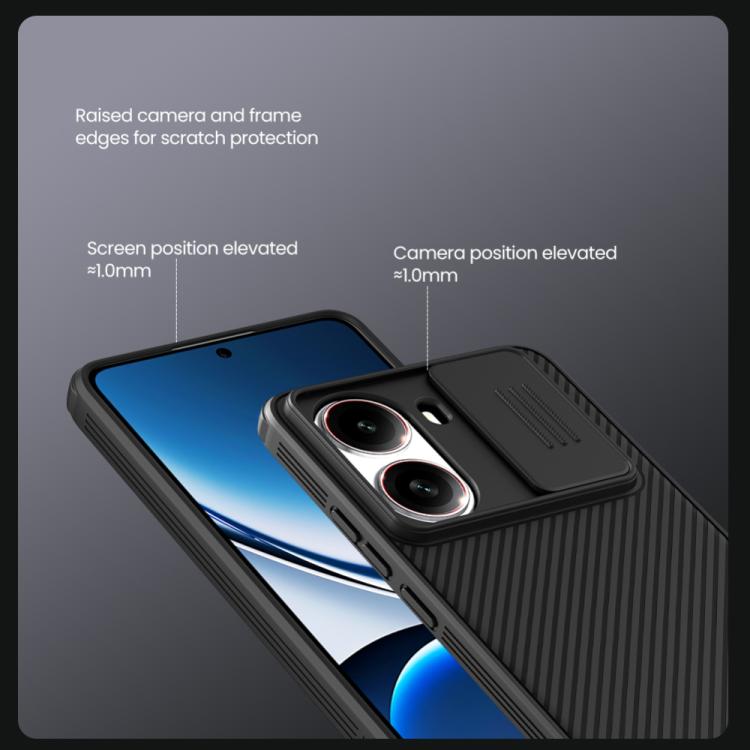 For Redmi Turbo 4 NILLKIN CamShield Pro PC Phone Case(Blue) - Xiaomi Cases by NILLKIN | Online Shopping South Africa | PMc TechLife | Buy Now Pay Later Mobicred