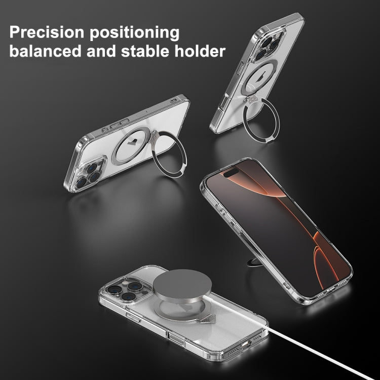 For iPhone 16 SULADA Transparent MagSafe Magnetic Holder Phone Case - iPhone 16 Cases by SULADA | Online Shopping South Africa | PMC Jewellery | Buy Now Pay Later Mobicred