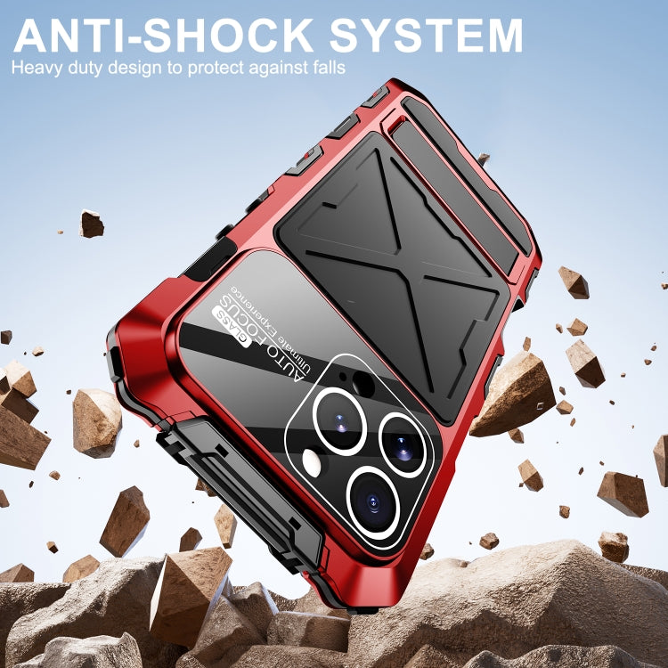 For iPhone 16 Pro R-JUST Life Waterproof Dustproof Shockproof Phone Case(Red) - iPhone 16 Pro Cases by R-JUST | Online Shopping South Africa | PMC Jewellery | Buy Now Pay Later Mobicred