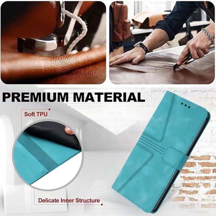 For Samsung Galaxy S25 Ultra 5G Triangle Solid Color Leather Phone Case(Green) - Galaxy S25 Ultra 5G Cases by PMC TechLife | Online Shopping South Africa | PMC TechLife | Buy Now Pay Later Mobicred