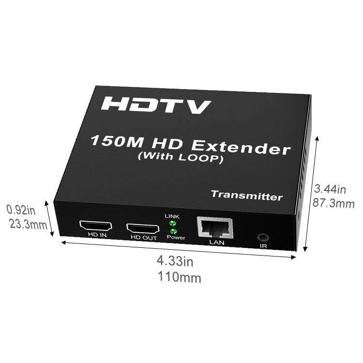 150m HDTV Network Extender(UK Plug) - Amplifier by PMC TechLife | Online Shopping South Africa | PMC TechLife | Buy Now Pay Later Mobicred