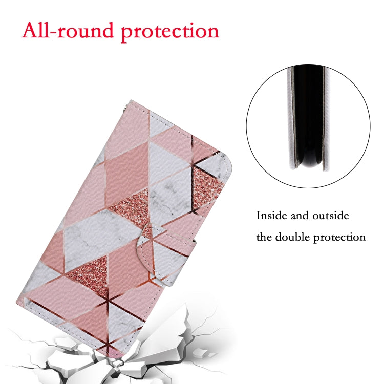 For Samsung Galaxy S25 5G Colored Drawing Pattern Leather Phone Case(Marble) - free shipping - PMC Jewellery - Order now!