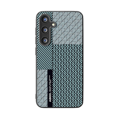 For Samsung Galaxy S25+ 5G ABEEL 6D Micro Relief MagSafe Magnetic Phone Case(Carbon Fiber Blue) - Galaxy S25+ 5G Cases by PMC Jewellery | Online Shopping South Africa | PMC Jewellery | Buy Now Pay Later Mobicred