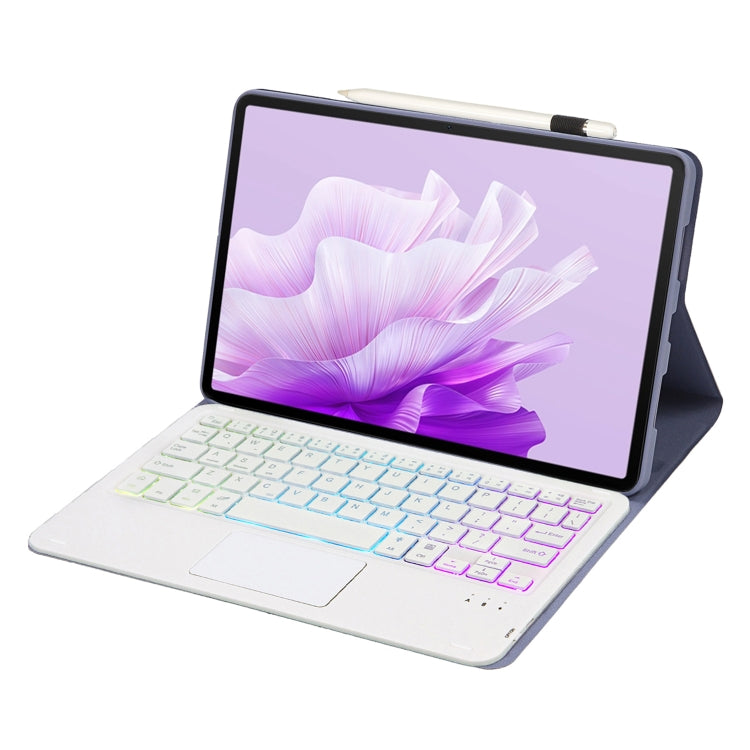 For Huawei MatePad 11.5 S 2024 AH20-AS Ultra-thin Detachable Backlight Bluetooth Keyboard Leather Tablet Case with Touchpad(Lavender White) - Others Keyboard by PMC Jewellery | Online Shopping South Africa | PMC Jewellery | Buy Now Pay Later Mobicred