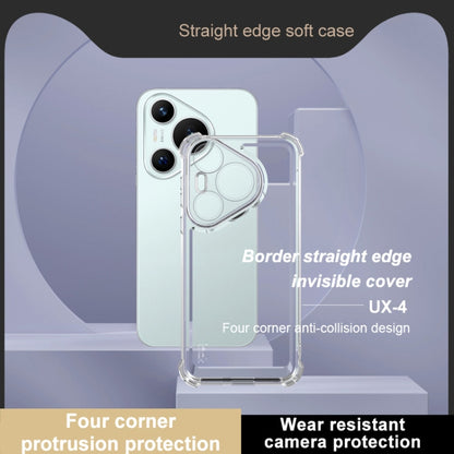 For Huawei Pura 70 IMAK UX-4 Series Four-corner Shockproof Phone Case(Transparent) - Huawei Cases by imak | Online Shopping South Africa | PMC Jewellery | Buy Now Pay Later Mobicred