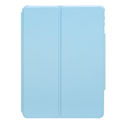 For iPad Pro 11 2024 L13-AS 360 Rotation Acrylic Transparent Bluetooth Keyboard Leather Case With Touch Control / Backlight(Blue) - For iPad Pro by PMC Jewellery | Online Shopping South Africa | PMC Jewellery | Buy Now Pay Later Mobicred